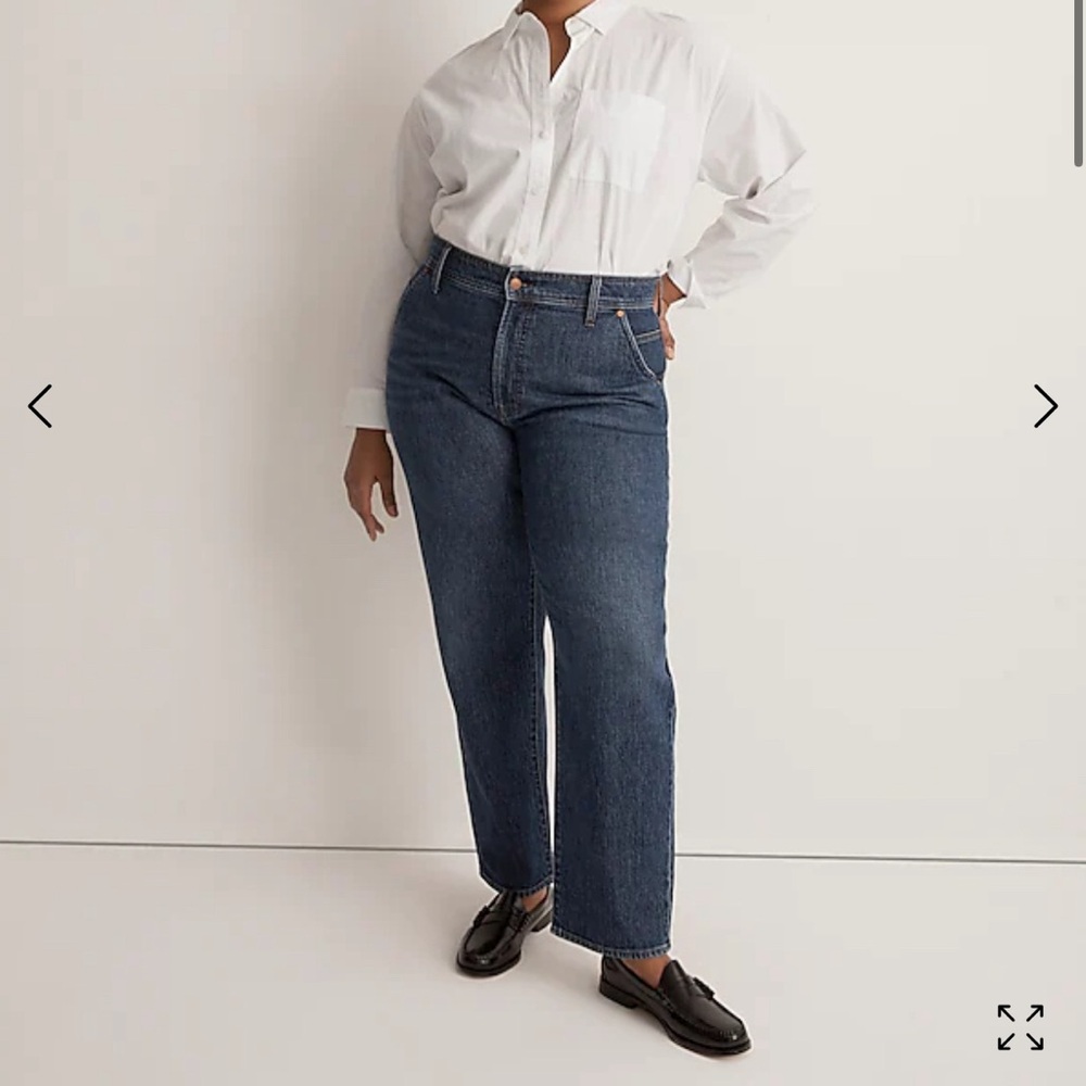 Madewell The Perfect Vintage Straight Leg 90s Jeans 33 X 29